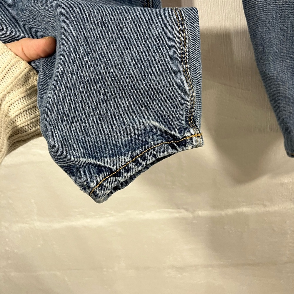 OLD NAVY BUTTON FLY HIGH RISE SLOUCHY TAPERD LEG (a407) - Picture 4 of 13
